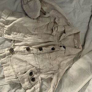 Beige Button-Up Jacket